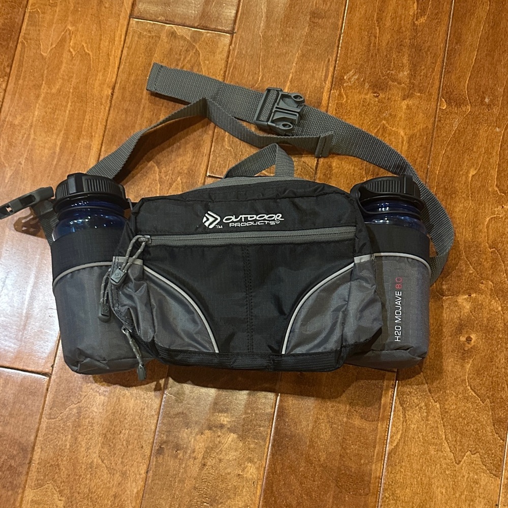 Black  and Gray Hydration Waist Pack
